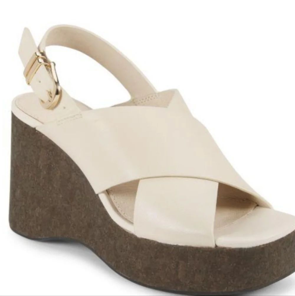 BRAND NEW SANCTUARY WOMEN’s NORAH 89MM LEATHER WEDGE SANDALS